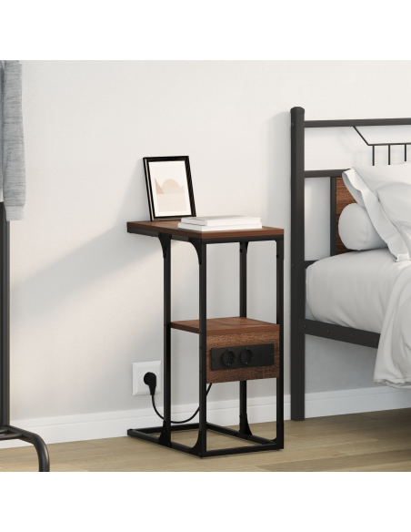 Armadio da Notte Rovere marrone 41.5 x 26 x 60.5 cm