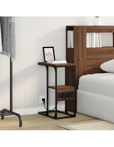 Armadio da Notte Rovere marrone 41.5 x 26 x 60.5 cm