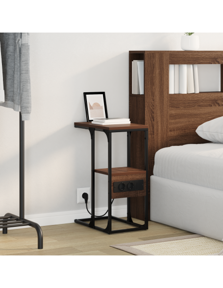 Armadio da Notte Rovere marrone 41.5 x 26 x 60.5 cm