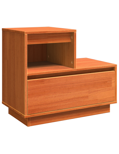 Armadio da Notte con cassetto Marrone cerato 60 x 34 x 51 cm