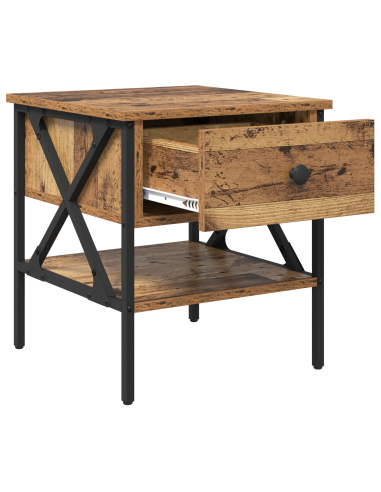 Comodino con cassetto Legno vecchio 40 x 42 x 45 cm