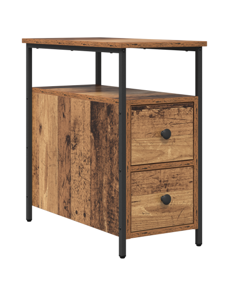Armadio da Notte 2 pcs Legno vecchio 30 x 60 x 60 cm