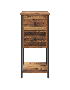 Armadio da Notte 2 pcs Legno vecchio 32 x 42 x 70 cm 2