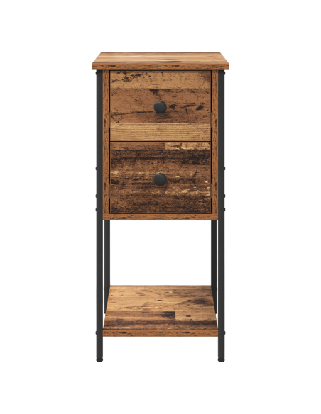 Armadio da Notte 2 pcs Legno vecchio 32 x 42 x 70 cm