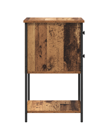 Armadio da Notte 2 pcs Legno vecchio 32 x 42 x 70 cm