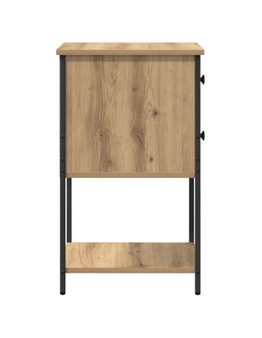 Armadio da Notte 2 pcs rovere artigianale 32 x 42 x 70 cm