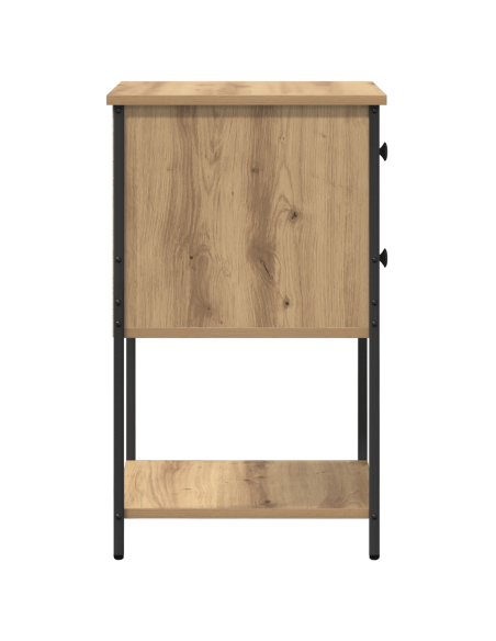 Armadio da Notte 2 pcs rovere artigianale 32 x 42 x 70 cm