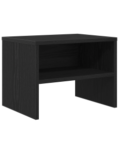 Armadio da Notte Rovere nero 40 x 40 x 30 cm Legno multistrato 2