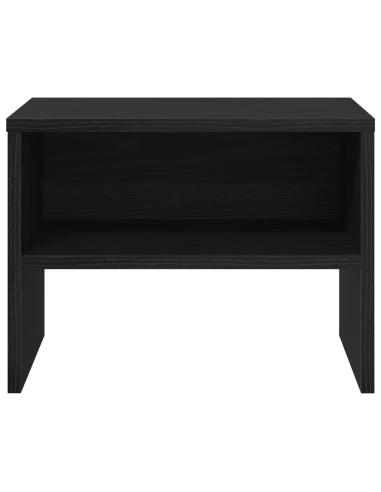 Armadio da Notte Rovere nero 40 x 40 x 30 cm Legno multistrato