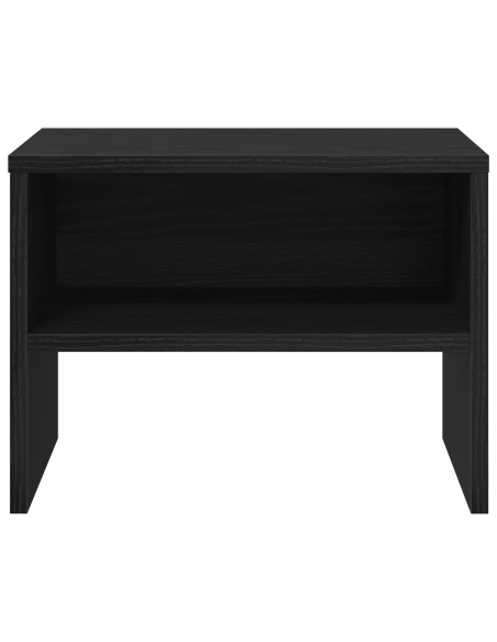 Armadio da Notte Rovere nero 40 x 30 x 30 cm Legno multistrato