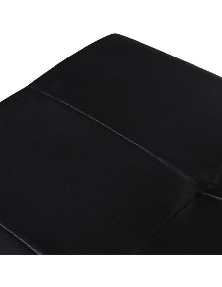 Panchina con contenitore con cuscino Nero 84.5 x 41 x 41 cm