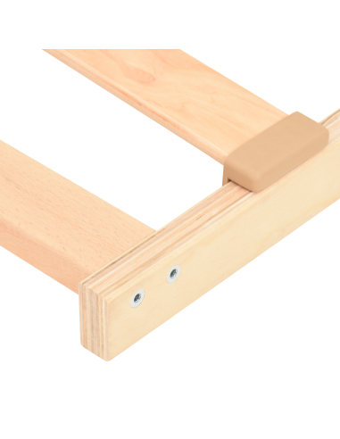 Base a doghe Marrone 90 x 190 cm Legno massello di faggio