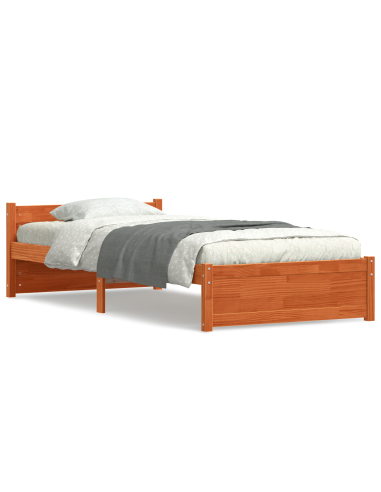 Struttura del letto Marrone cerato 205.5 x 95.5 x 51 cm