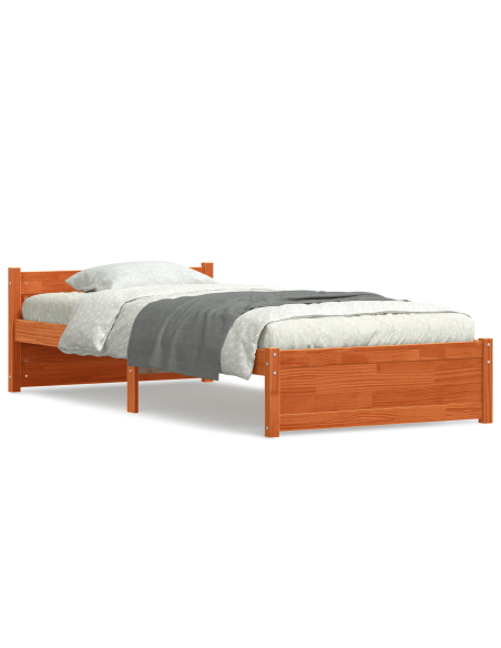 Struttura del letto Marrone cerato 205.5 x 95.5 x 51 cm