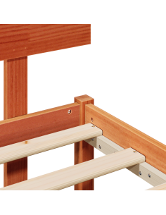 Struttura del letto Marrone cerato 90 x 200 cm Pino massello 2