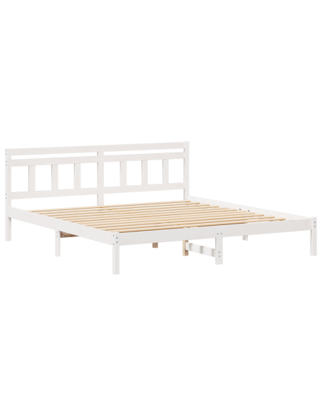 Struttura del letto Bianco 180 x 200 cm Legno di pino massello