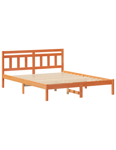 Struttura del letto Marrone 140 x 200 cm Pino massello