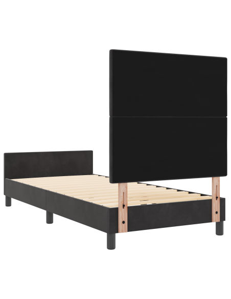 Struttura Letto Nera 90x200 cm Velluto