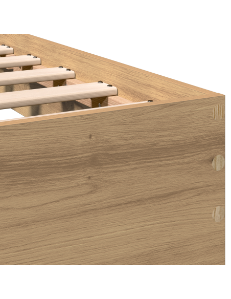 Struttura del letto Rovere artigianale 203 x 104 x 70 cm