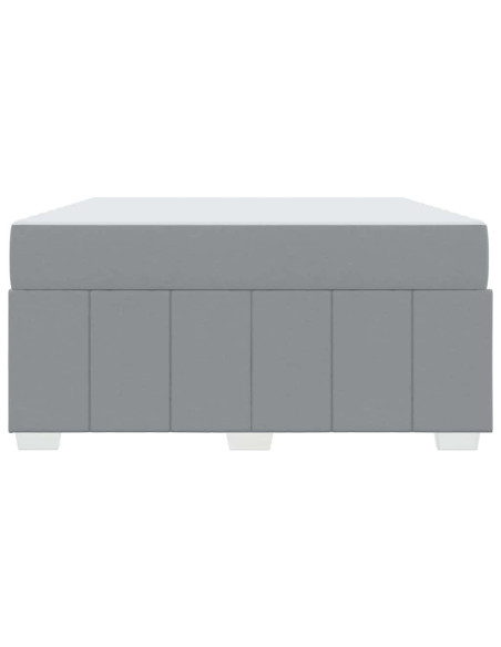 Struttura del letto Grigio chiaro 140 x 200 cm Tessuto
