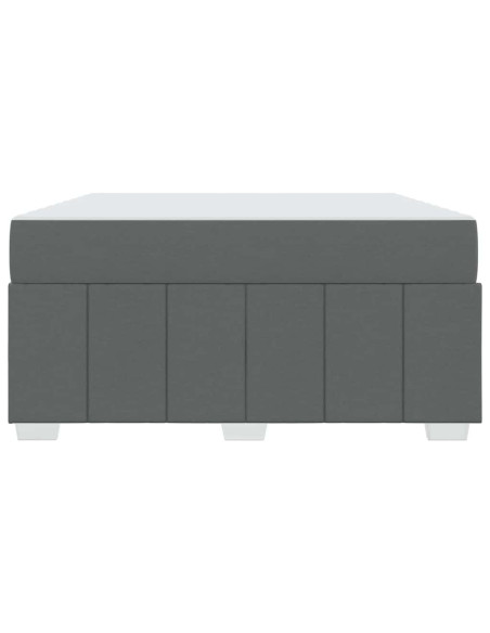 Struttura del letto Grigio scuro 140 x 200 cm Tessuto