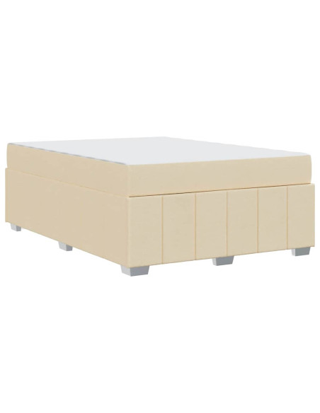 Struttura del letto Crema 140 x 200 cm Tessuto