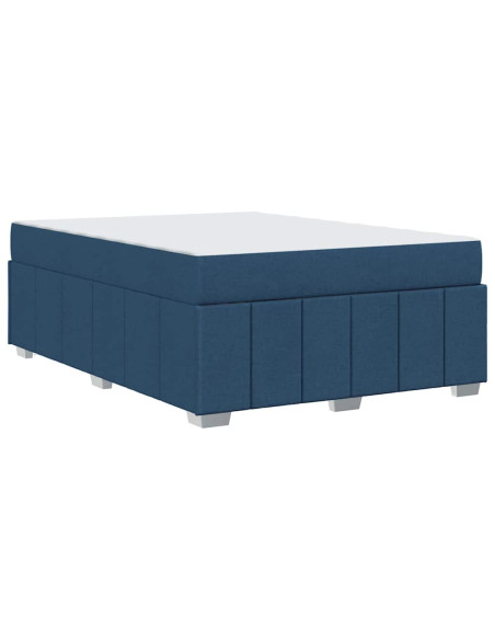 Struttura del letto Blu 140 x 200 cm Tessuto
