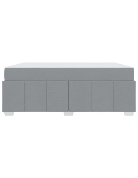 Struttura del letto Grigio chiaro 180 x 200 cm Tessuto