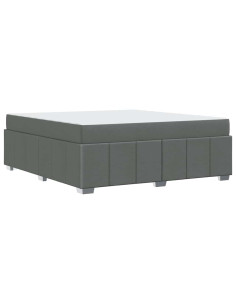 Struttura del letto Grigio scuro 180 x 200 cm Tessuto 2