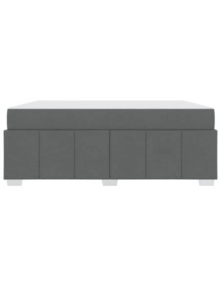 Struttura del letto Grigio scuro 180 x 200 cm Tessuto