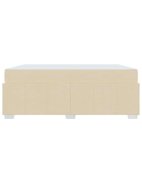 Struttura del letto Crema 180 x 200 cm Tessuto