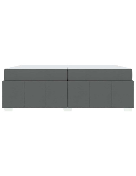 Struttura del letto Grigio scuro 200 x 200 cm Tessuto