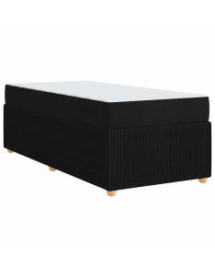 Struttura del letto con materasso Nero 80 x 200 cm Tessuto 2