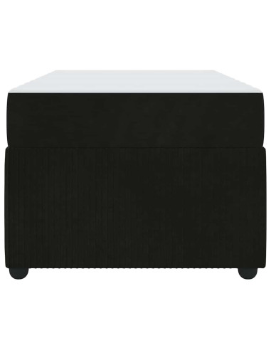 Struttura del letto con materasso Nero 80 x 200 cm Tessuto