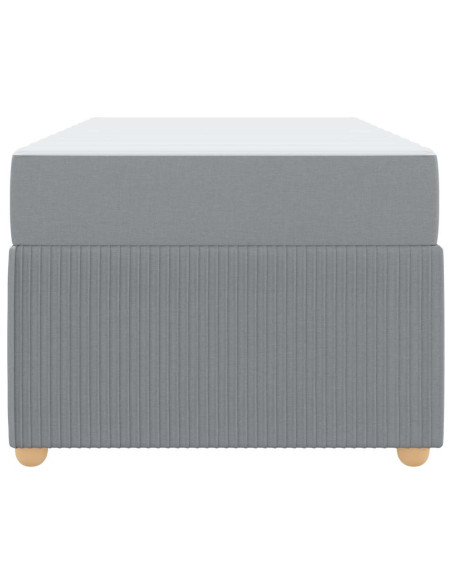 Struttura del letto Grigio chiaro 90 x 200 cm Tessuto