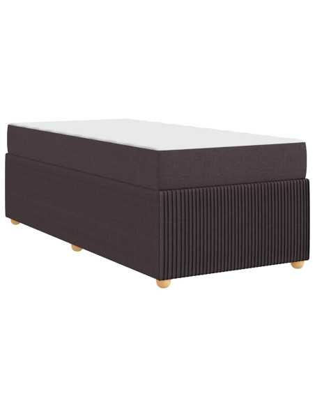 Struttura del letto Altro Marrone scuro 100 x 200 cm Tessuto