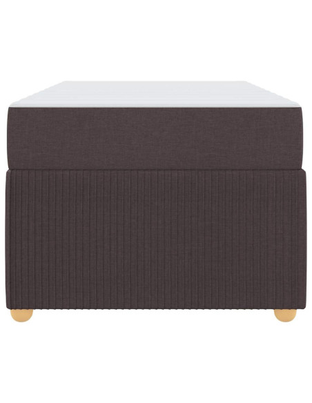 Struttura del letto Marrone Scuro 100 x 200 cm Tessuto