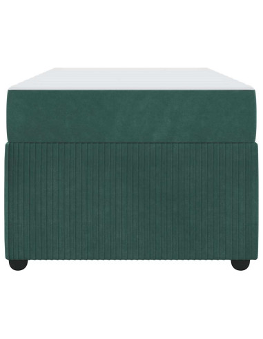 Struttura del letto Verde Scuro 100 x 200 cm Tessuto