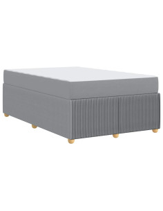 Struttura del letto Grigio chiaro 120 x 190 cm Tessuto 2