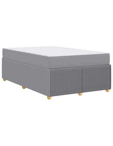 Struttura del letto Grigio chiaro 120 x 190 cm Tessuto