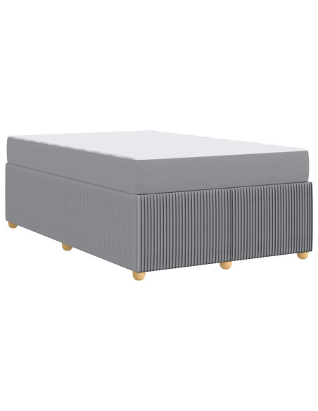 Struttura del letto Grigio chiaro 120 x 190 cm Tessuto