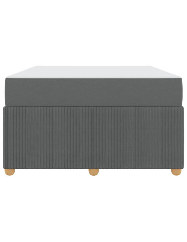 Struttura del letto Grigio scuro 120 x 190 cm Tessuto