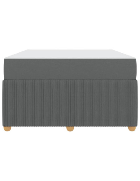 Struttura del letto Grigio scuro 120 x 190 cm Tessuto