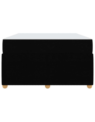 Struttura del letto con materasso Nero 120 x 190 cm Tessuto