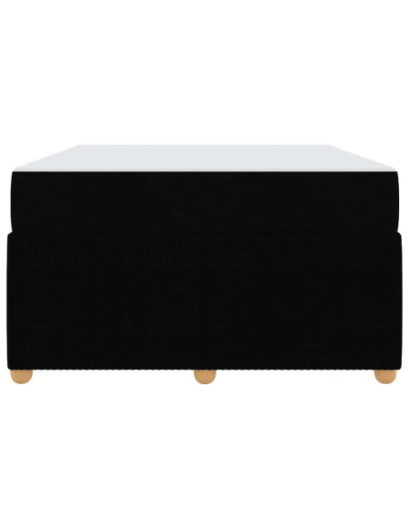 Struttura del letto con materasso Nero 120 x 190 cm Tessuto