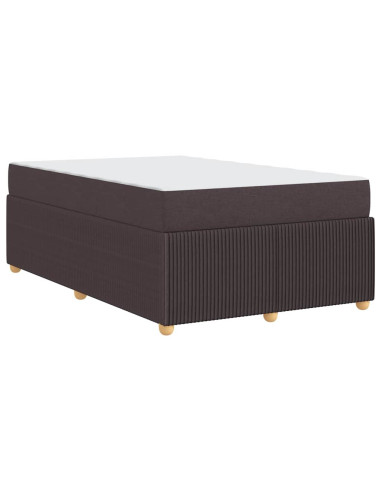 Struttura del letto Marrone Scuro 120 x 190 cm Tessuto