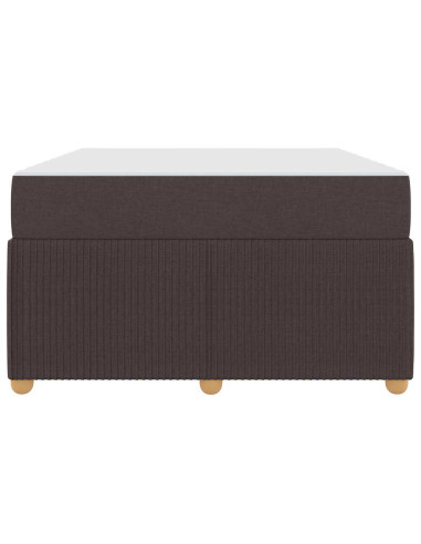Struttura del letto Marrone Scuro 120 x 190 cm Tessuto