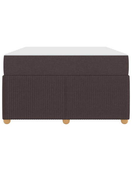 Struttura del letto Marrone Scuro 120 x 190 cm Tessuto