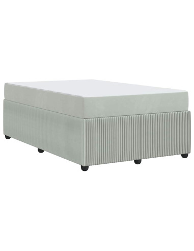 Struttura del letto Grigio chiaro 120 x 190 cm Tessuto