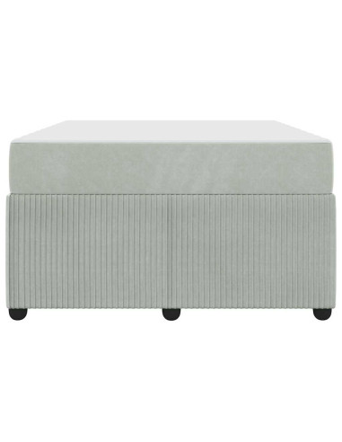 Struttura del letto Grigio chiaro 120 x 190 cm Tessuto